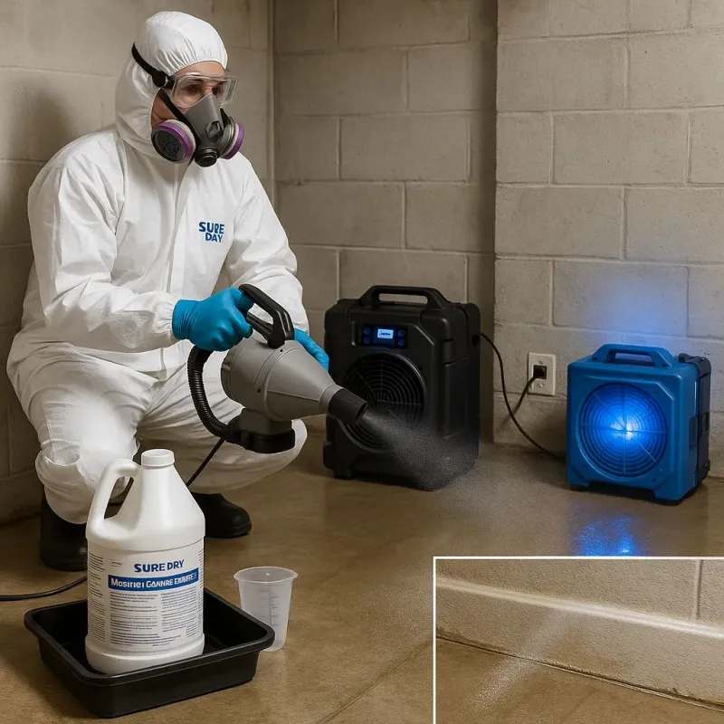 Sanitization and Odor Removal process in Colesville, MD